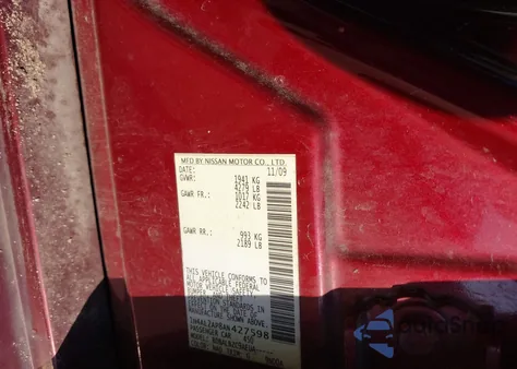 2010 Nissan Altima 2.5 S from USA, damaged, VIN 1N4AL2AP8AN427598